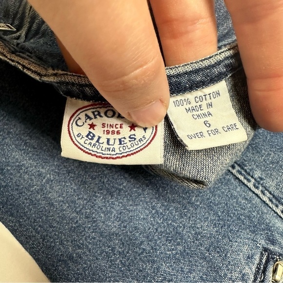 •- Y2K Vintage 90s Denim Sleeveless Dress C20 - Picture 6 of 10